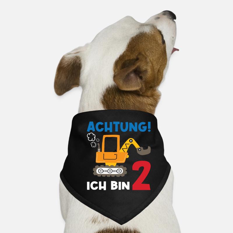 Achtung Ich bin Zwei Hunde-Bandana