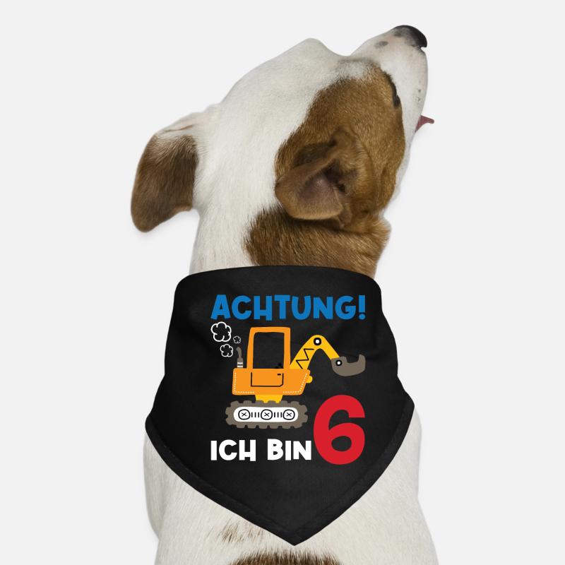 Achtung Ich bin Sechs Hunde-Bandana