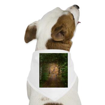 Wald - Hunde-Bandana - Weiß - Vorne