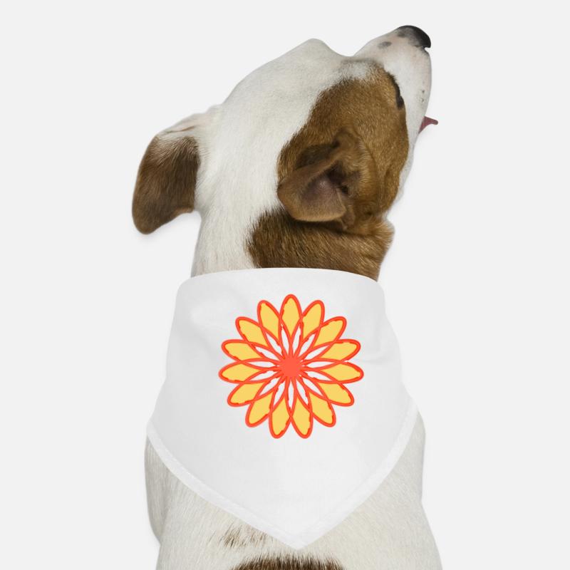 Fleur rouge Bandana pour chien