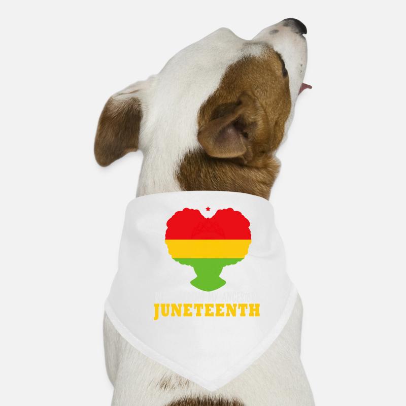 Juneteenth 1865 Se souvenir de mes ancêtres Bandana pour chien