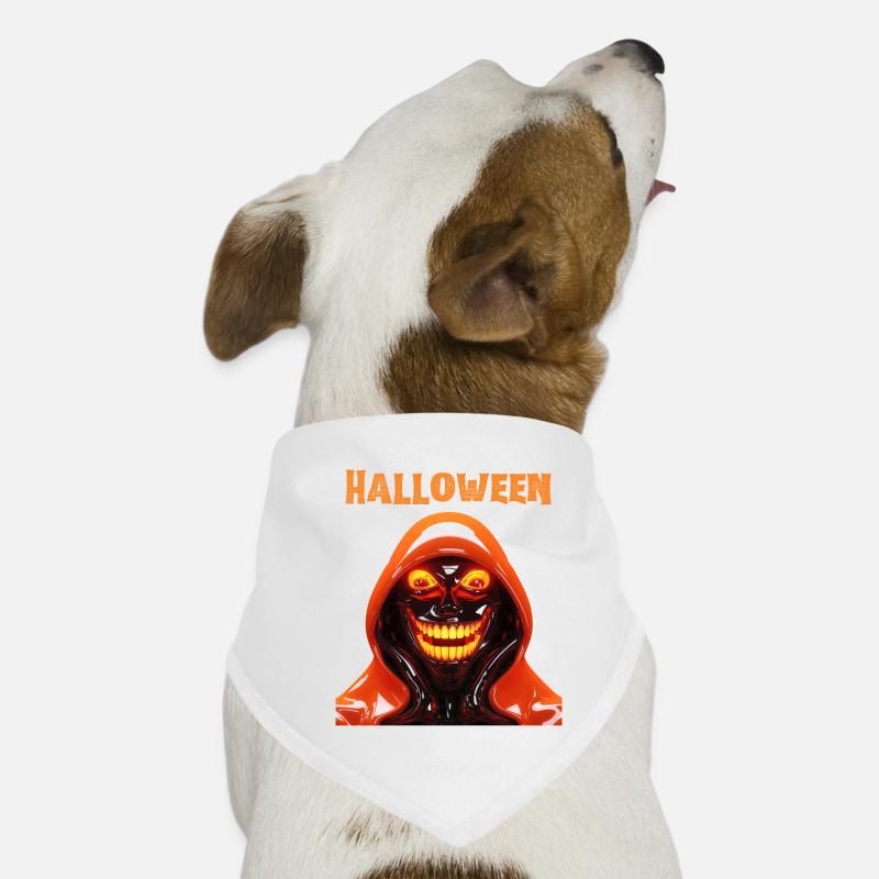 HALLOWEEN effrayant - Bandana pour chien - blanc