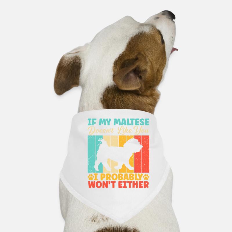 Cadeaux de propriétaire maltais Bandana pour chien