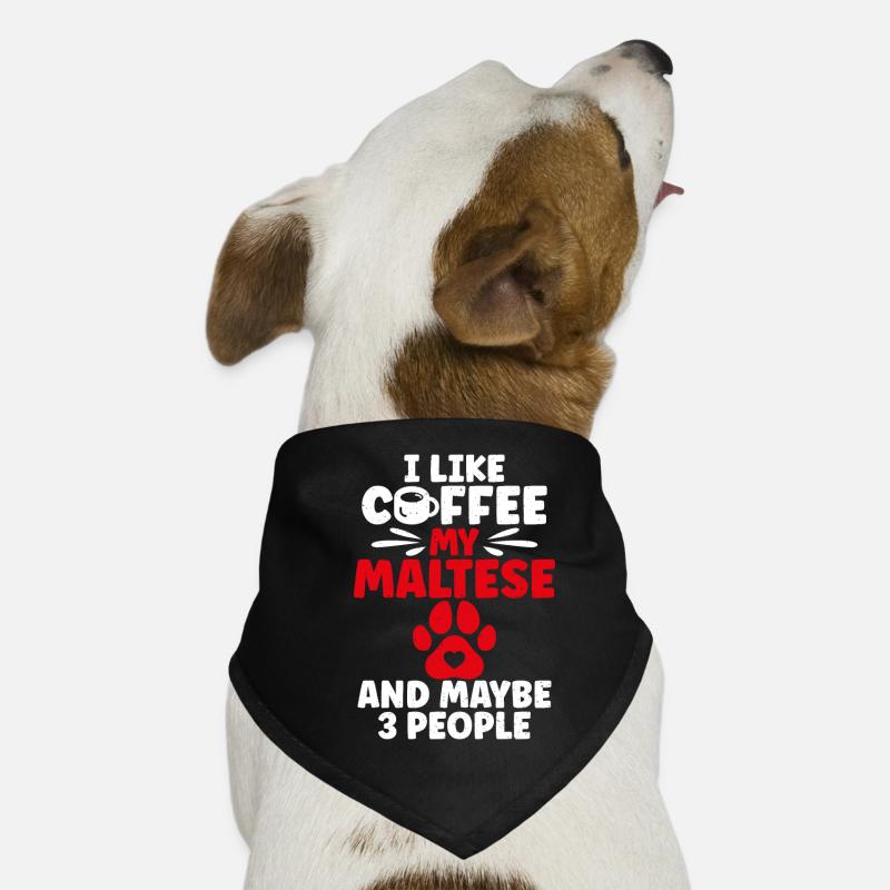 Cadeaux de propriétaire maltais Bandana pour chien