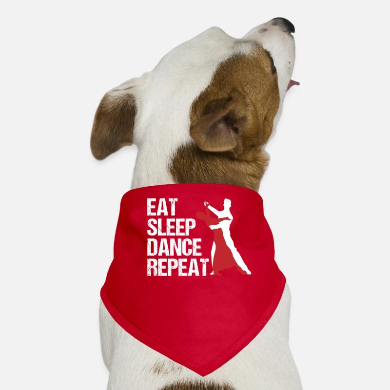 Mantra de répétition Manger, dormir, danser Bandana pour chien