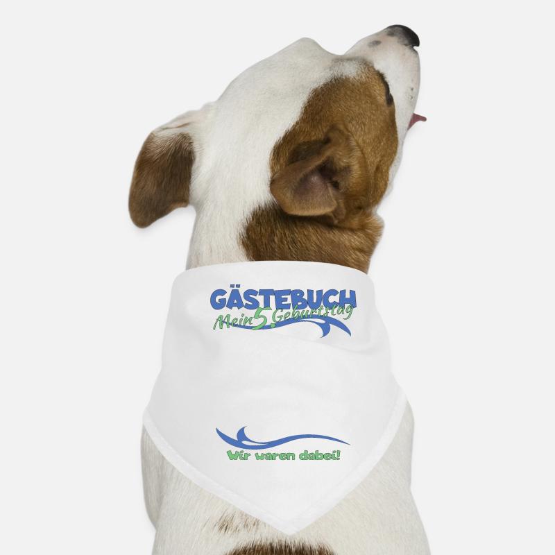 5. Geburtstag Junge & Mädchen Gästebuch Hunde-Bandana