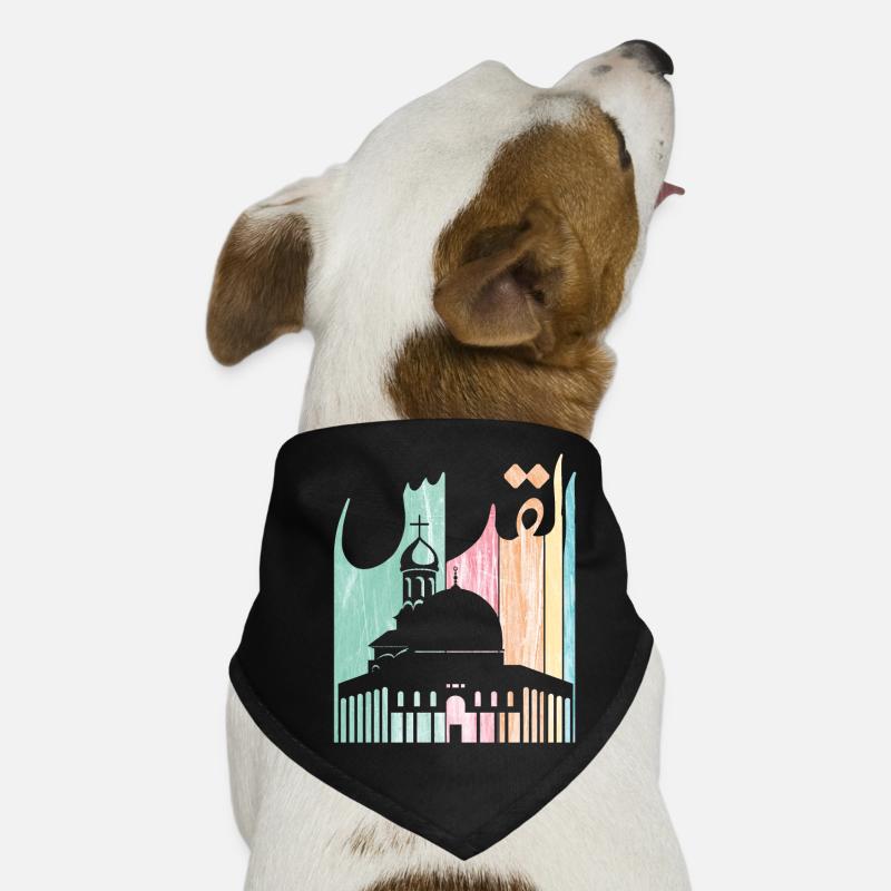 Jerusalem In arabic Language (Al Quds) القدس Dog Bandana