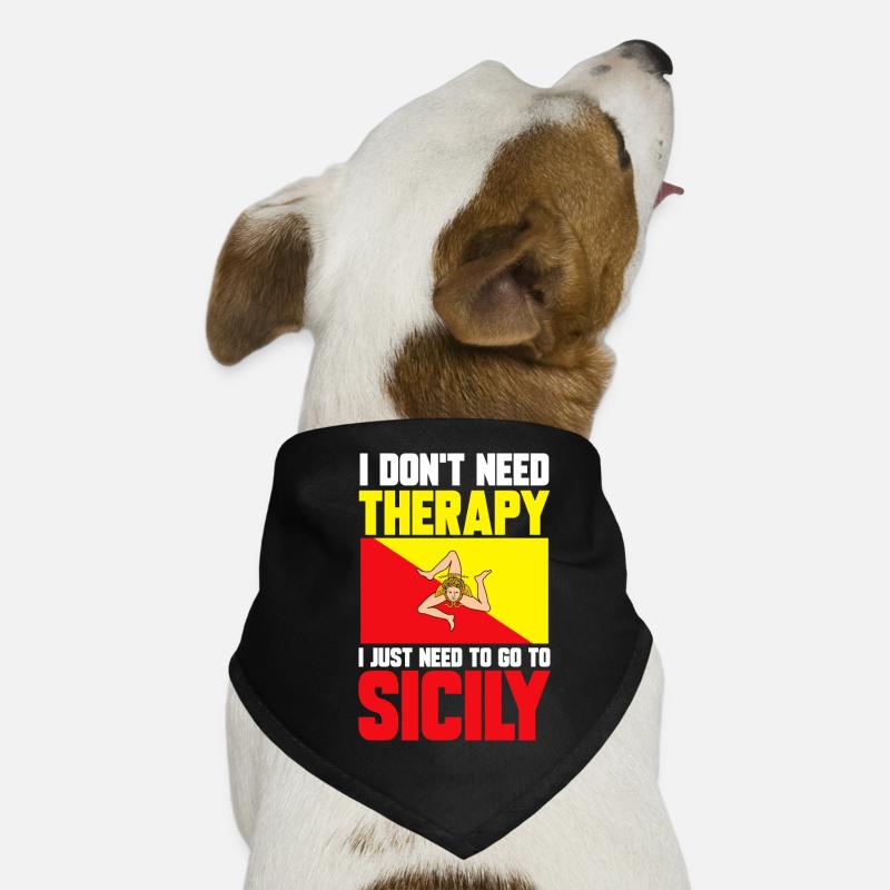 Sicily Flag Italy Sicily Dog Bandana