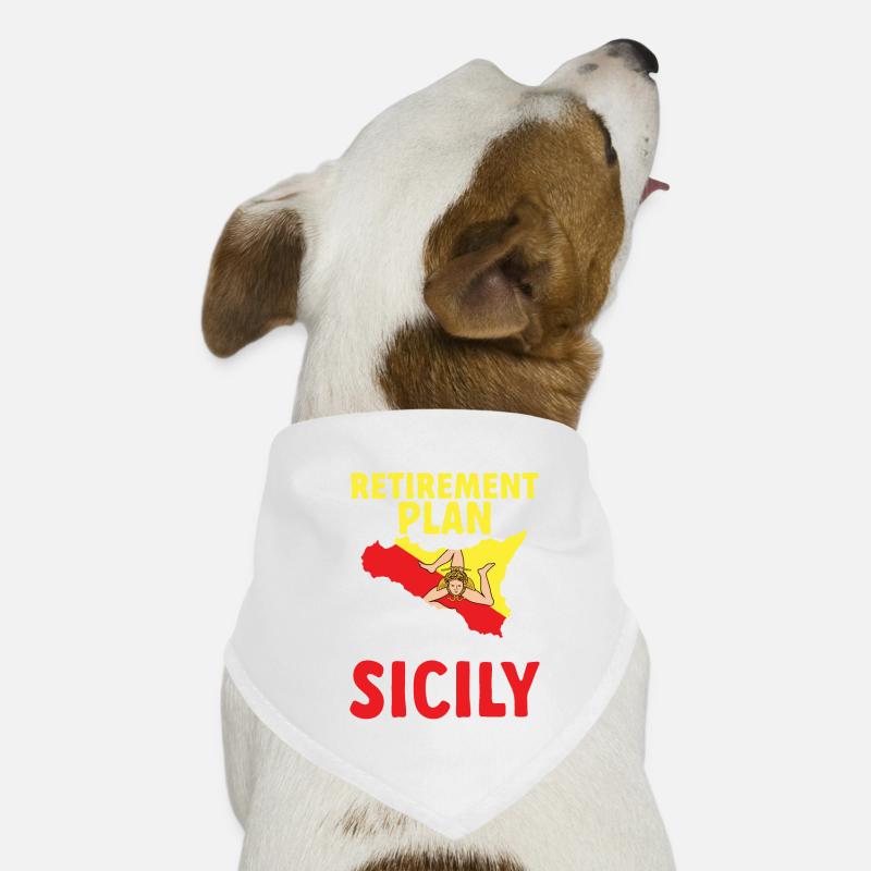 Sicily Flag Italy Sicily Dog Bandana