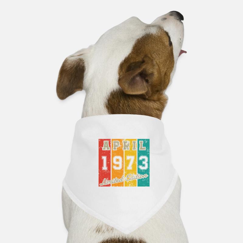 Date de naissance : Avril 1973 - Édition limitée Retro Bandana pour chien