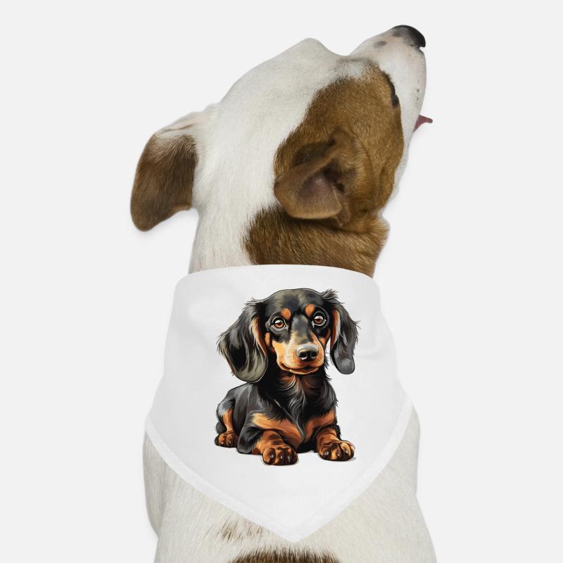 Chien teckel Bandana pour chien