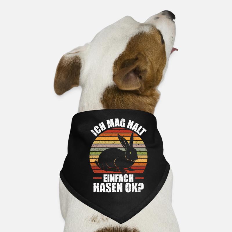 Ich mag halt einfach Hasen OK? Süsses Hasi Hunde-Bandana