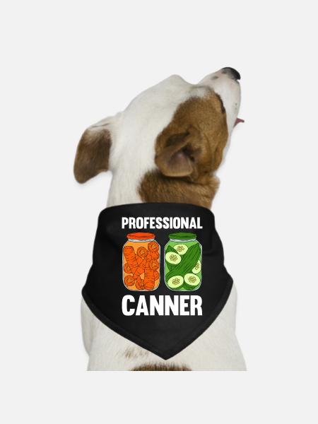 Professional Canner - Dog Bandana - black - Front