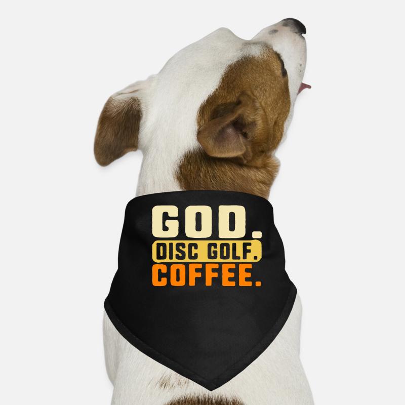 Chemise de Disc Golf, Dieu Disc Golf Café Vintage Bandana pour chien