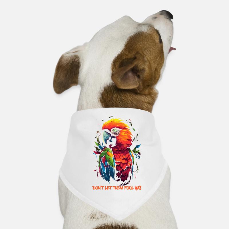 Lass dich nicht täuschen, weiser Papagei Hunde-Bandana