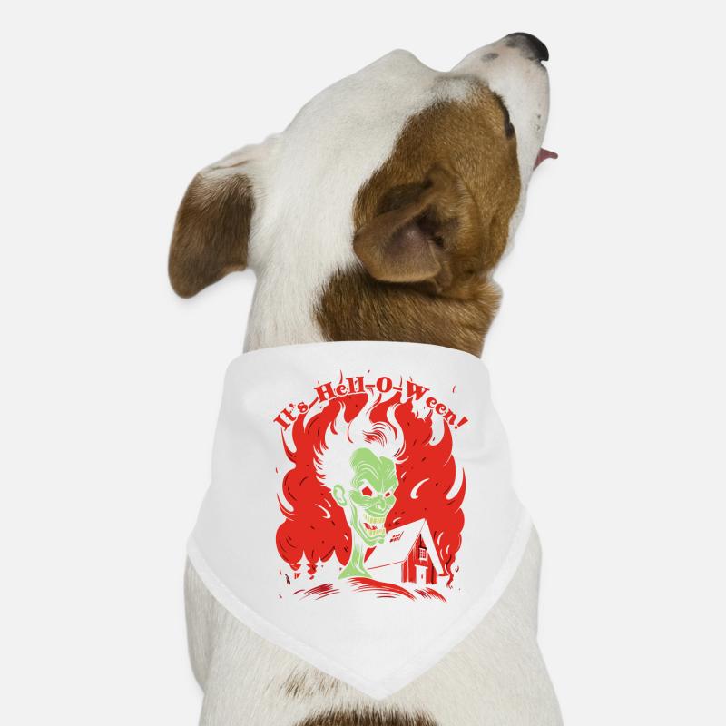 It's Hell-o-Ween Dog Bandana