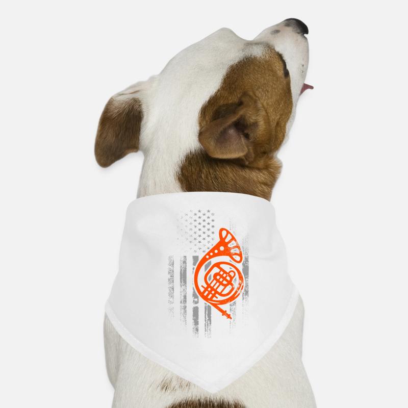 Joueur de cor français Corniste de cuivres Bandana pour chien