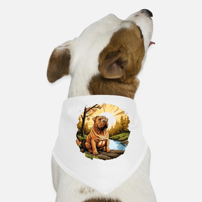Shar Pei Hunde-Bandana