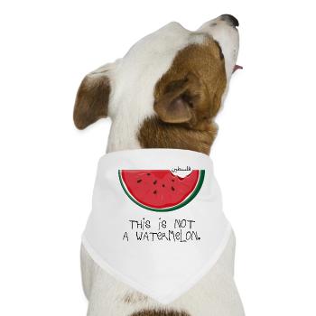 Freies Palästina Dies ist kein wassermelonenfreier Gazastreifen - Hunde-Bandana - Weiß - Vorne