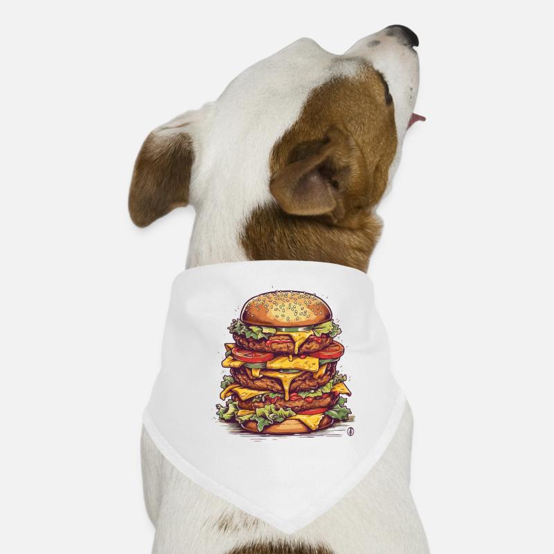 Un méga cheeseburger géant Bandana pour chien