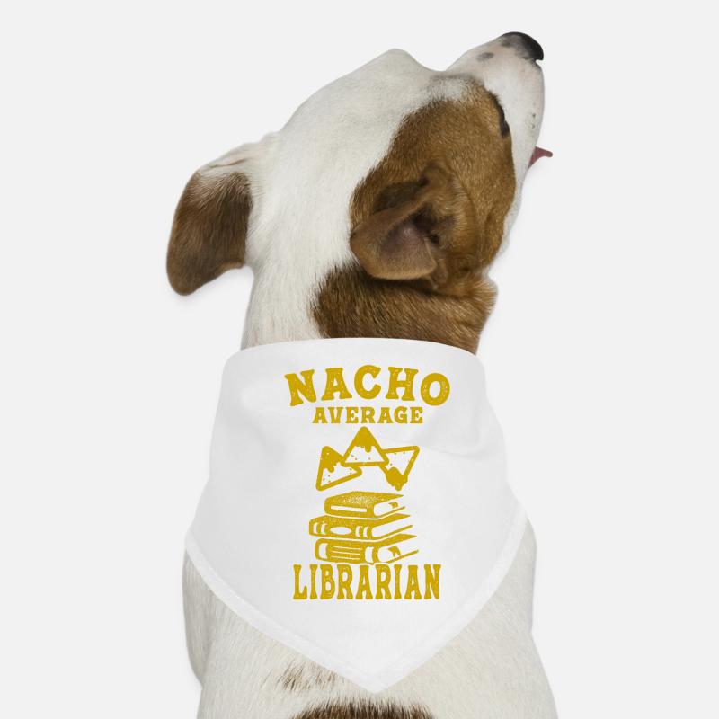 librarian nacho average book reading library books Dog Bandana