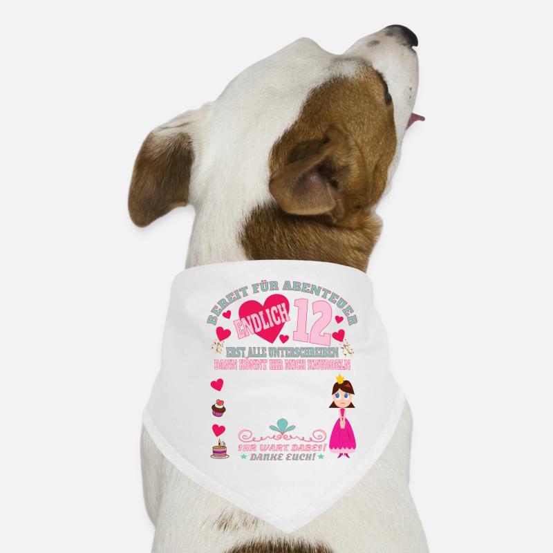 12. Geburtstag Mädchen & Junge Gästebuch Hunde-Bandana