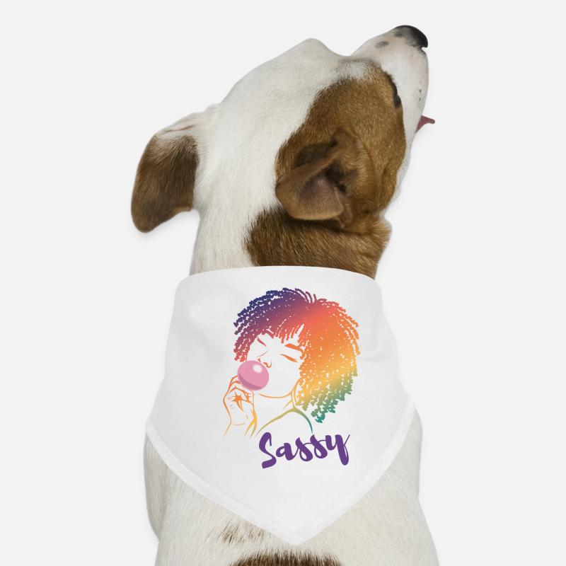 Sassy Chic avec Charme Afro Bandana pour chien