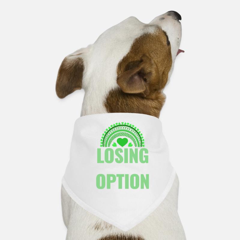 Perdre n’est pas une option Sensibilisation à la scoliose Bandana pour chien