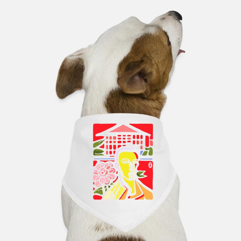Dissatisfied abstract art guy Dog Bandana