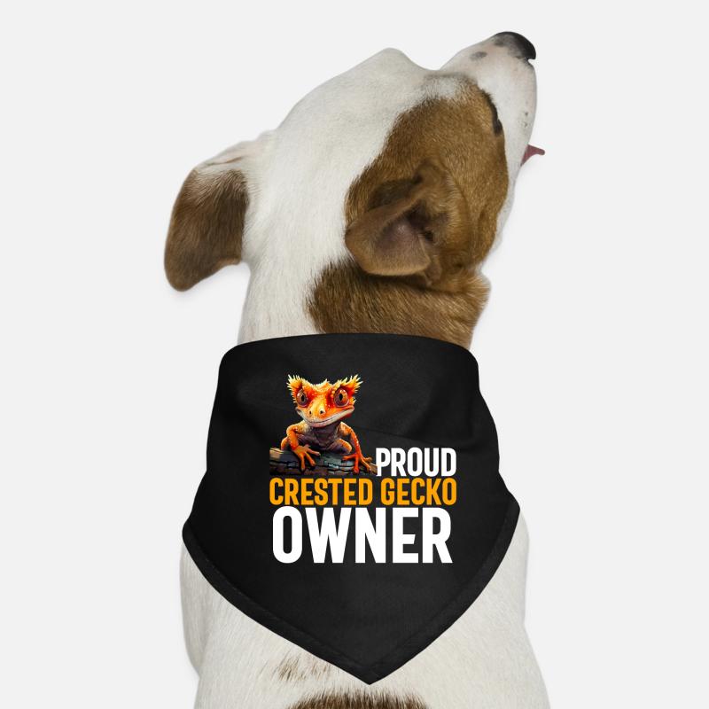 Crested Gecko Men Women Lizard Eyelash Gecko Dog Bandana