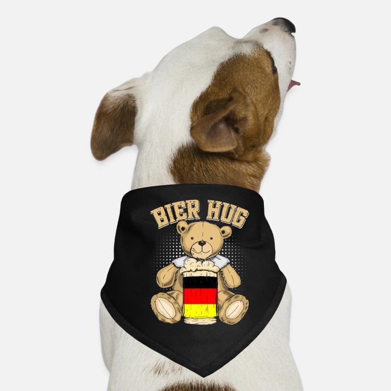 Bier Hug Deutschland Bierliebhaber Teddybär Hunde-Bandana