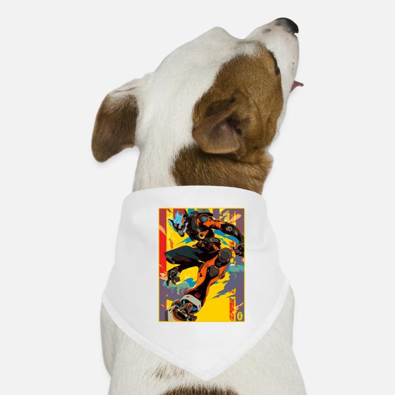 Graffiti Anime Manga Mecha Bot Hunde-Bandana