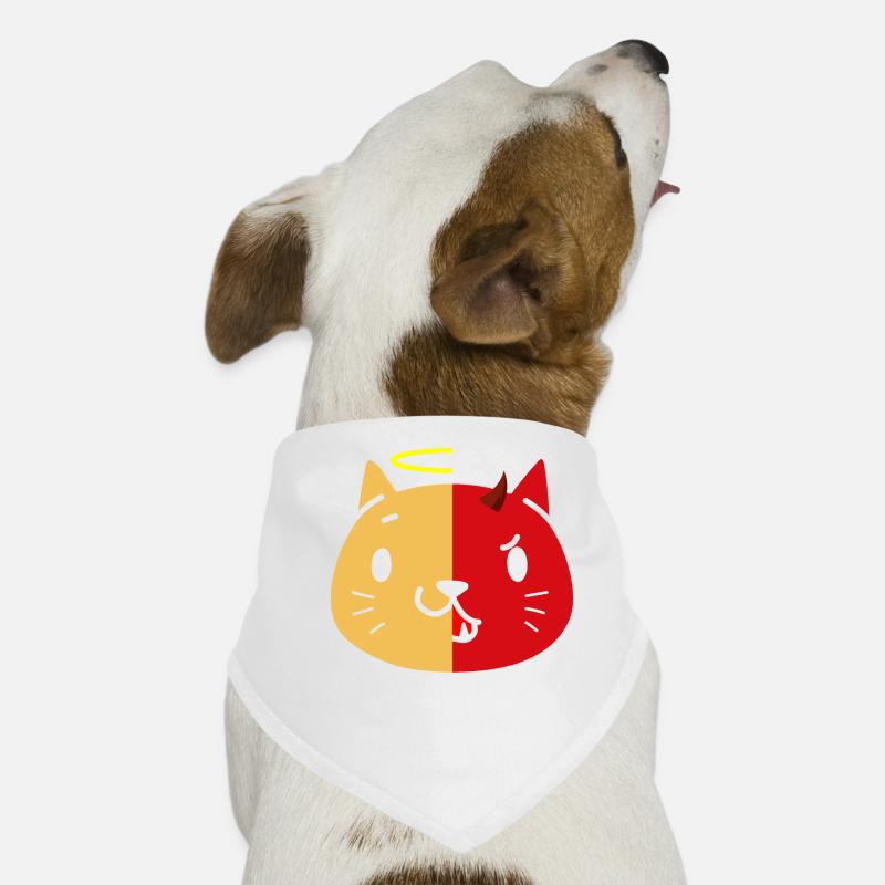 Two Face Cat and Devil T-Shirt Dog Bandana