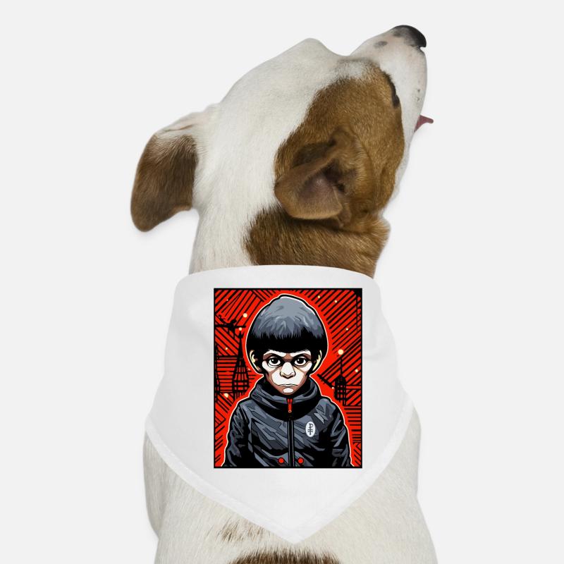 Artistic Monkey Boy Hybrid Monkey and Boy Dog Bandana