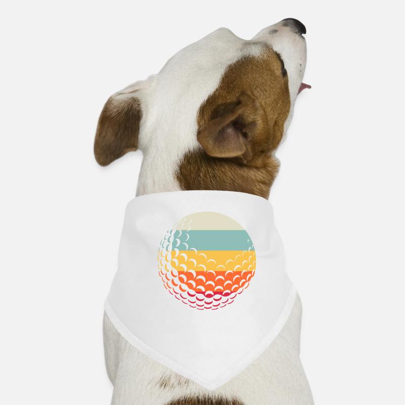 Golf Golfer Golfen - Hunde-Bandana - Weiß