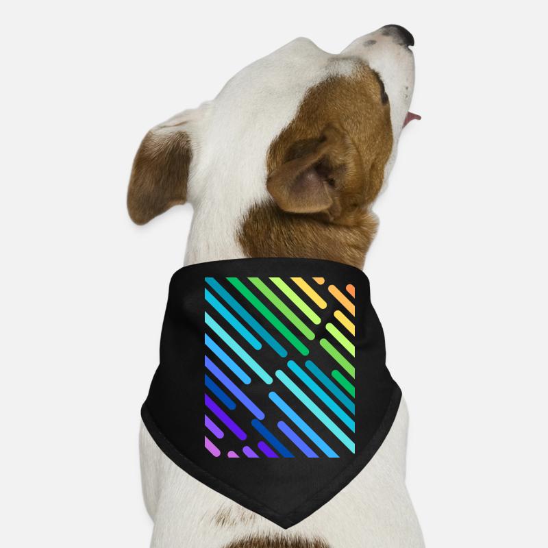 RAYURES ARC-EN-CIEL Bandana pour chien