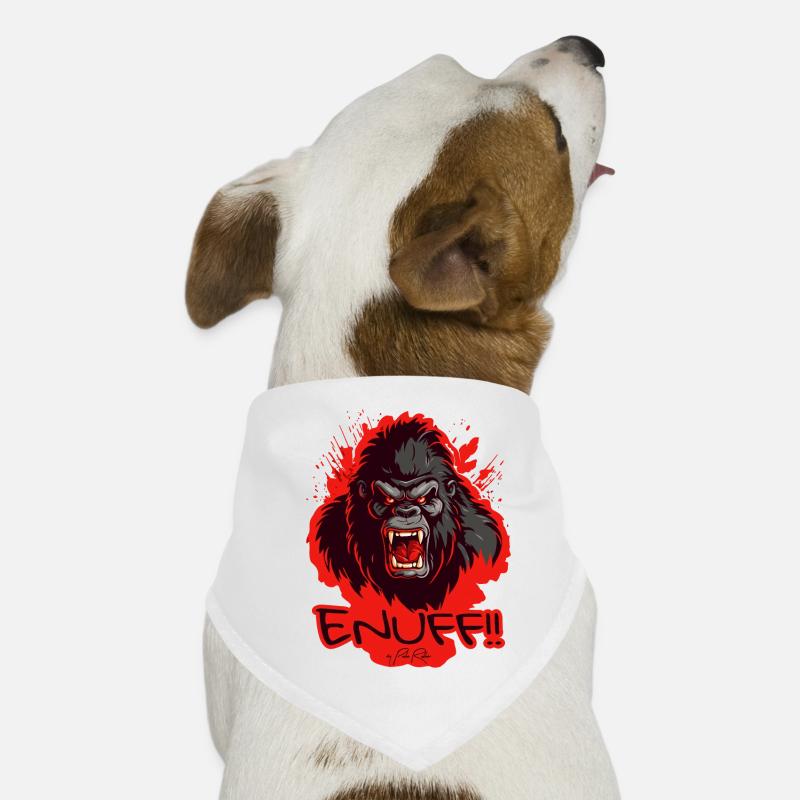 Marre, trop c’est trop : Gorille en colère Bandana pour chien