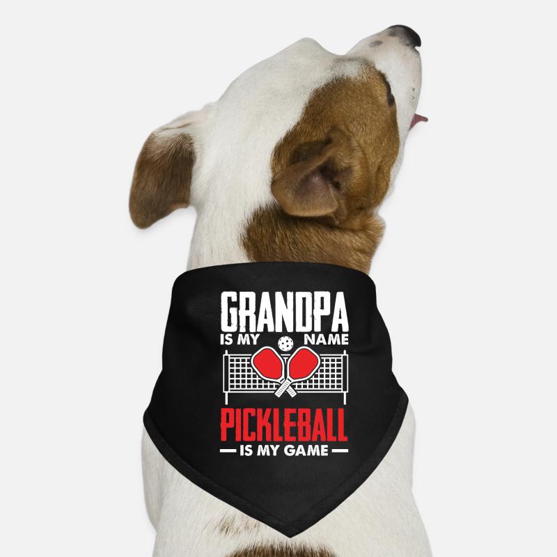 Cadeau de pickleball drôle Bandana pour chien