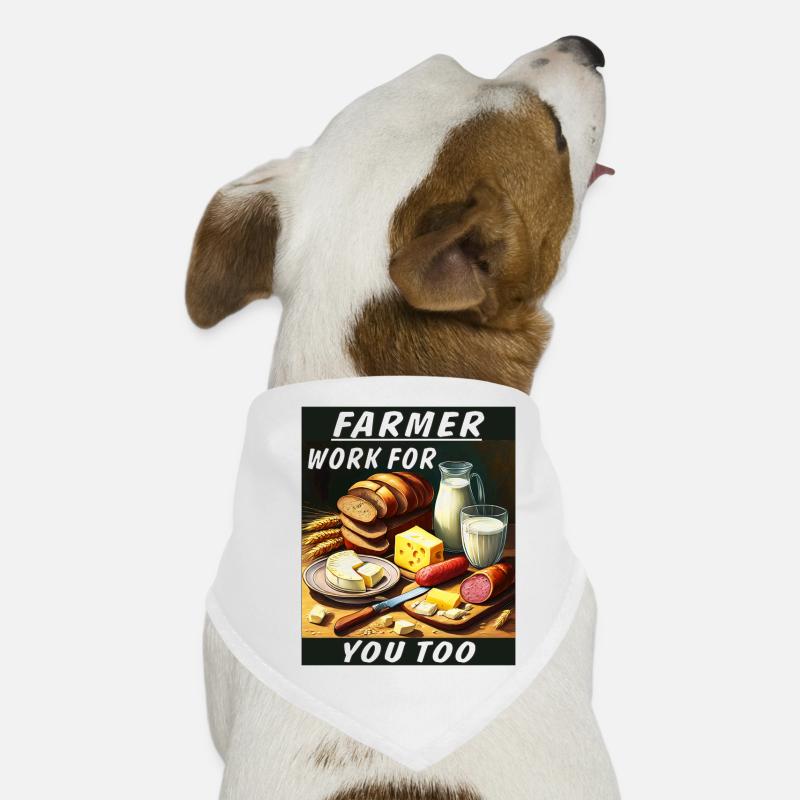 TRAVAILLER POUR VOUS AUSSI Bandana pour chien