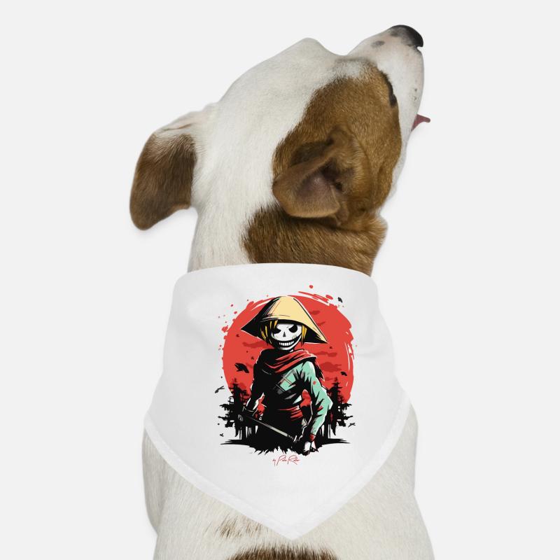 Slender Rice Farmer Zombie Samurai Dog Bandana