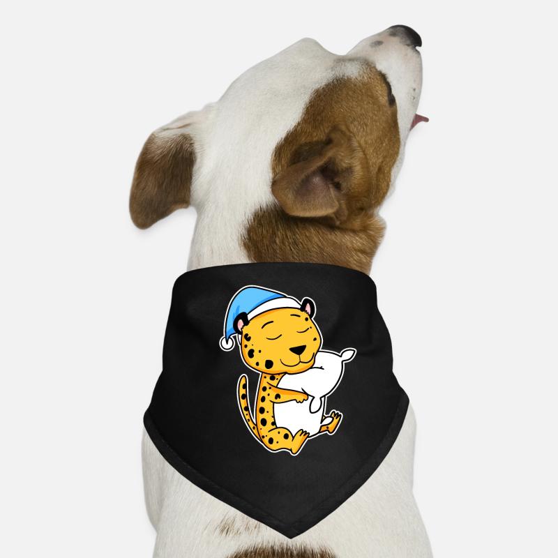Guépard avec oreiller et bonnet de nuit Bandana pour chien
