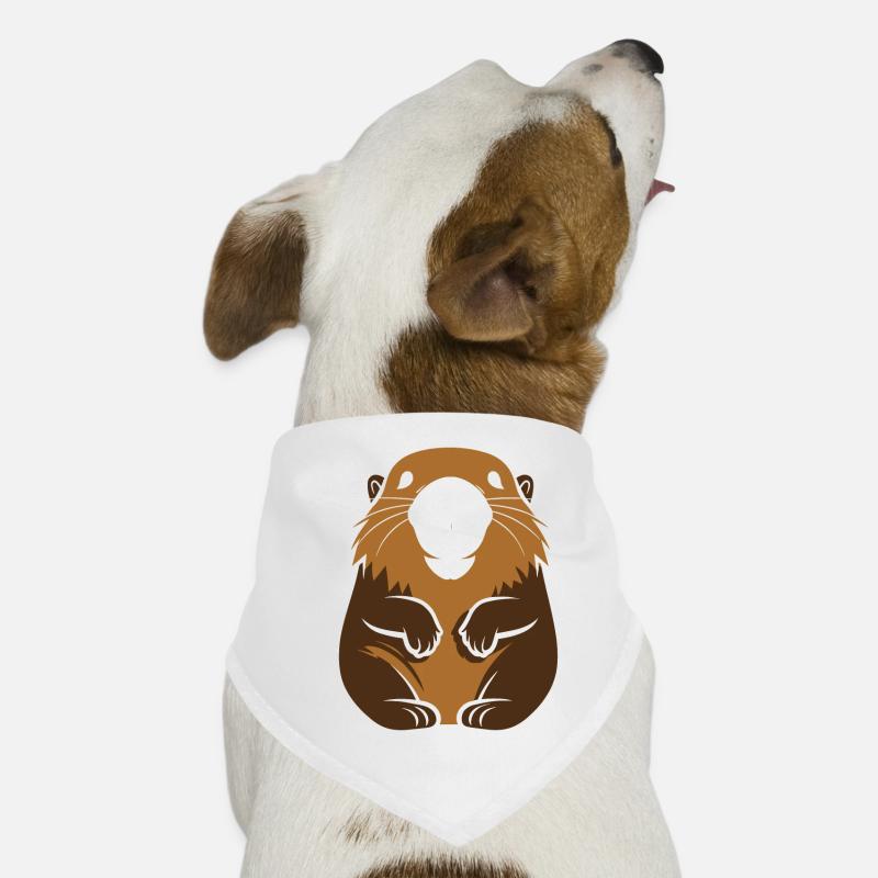 Simple Groundhog Dog Bandana