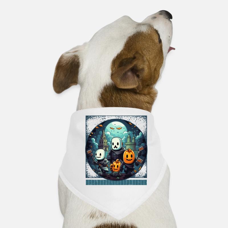 Gamer Halloween Sweatshirt, Pixel Ghost Tee, Dog Bandana