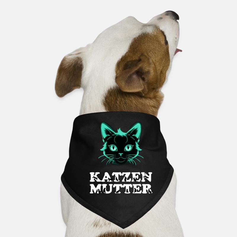 Conception de maman chat Bandana pour chien
