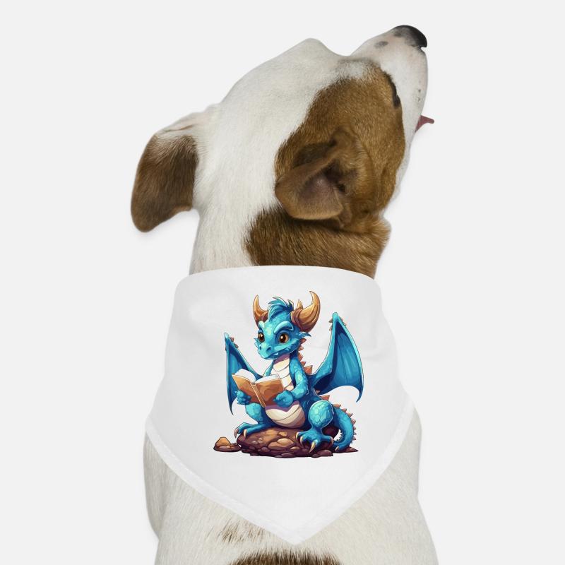 Dragons And Books Nerd Dragon Lovers Dog Bandana