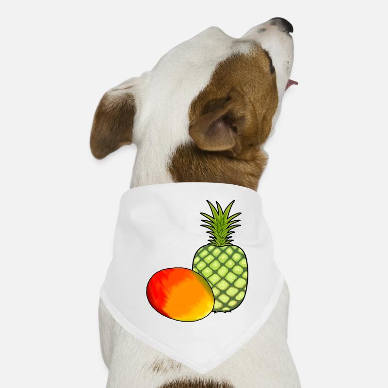 Mango Obst Früchte Ananas Vegetarisch Speise Hunde-Bandana