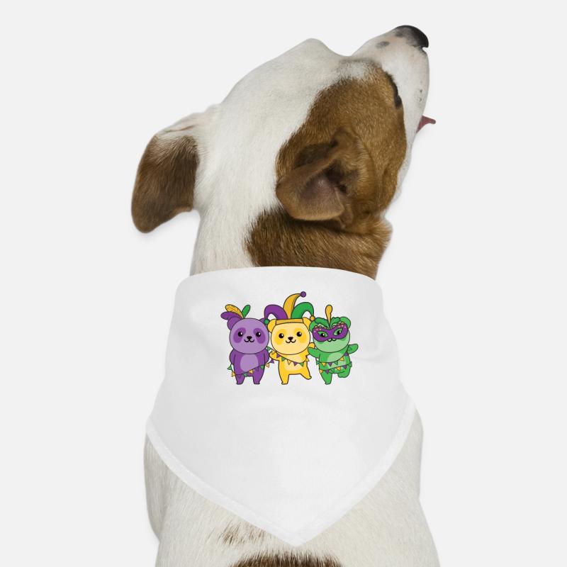 Déguisement de carnaval Panda de Mardi Gras Bandana pour chien