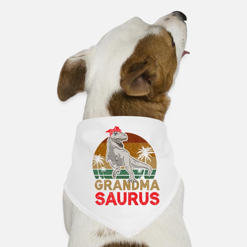Omasaurus T Rex Dinosaure Granny Saurus Bandana pour chien