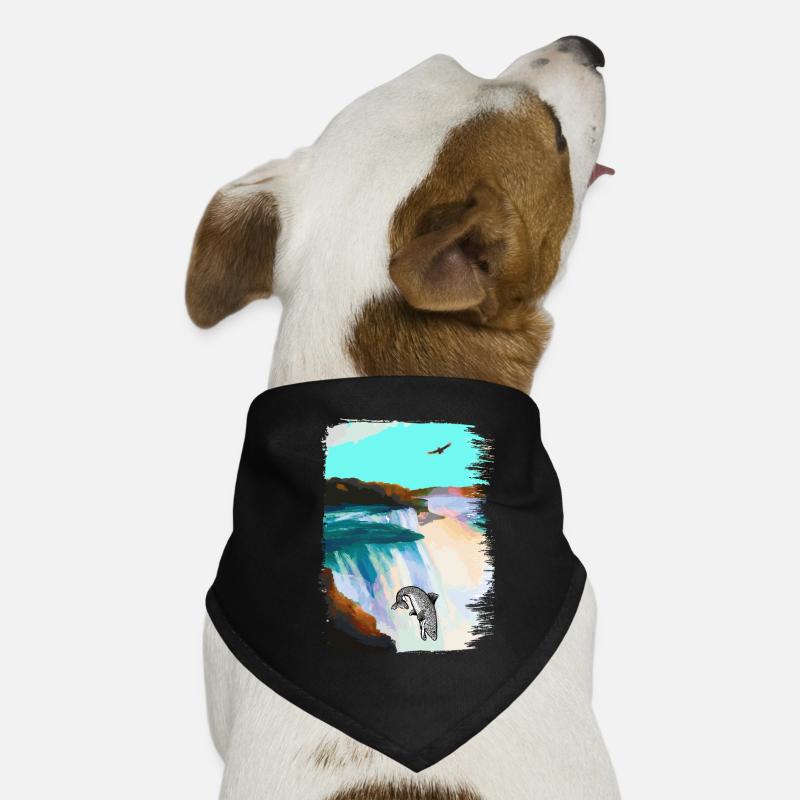 Poisson, Pike, Jump, Float, Swim, Fish Bandana pour chien