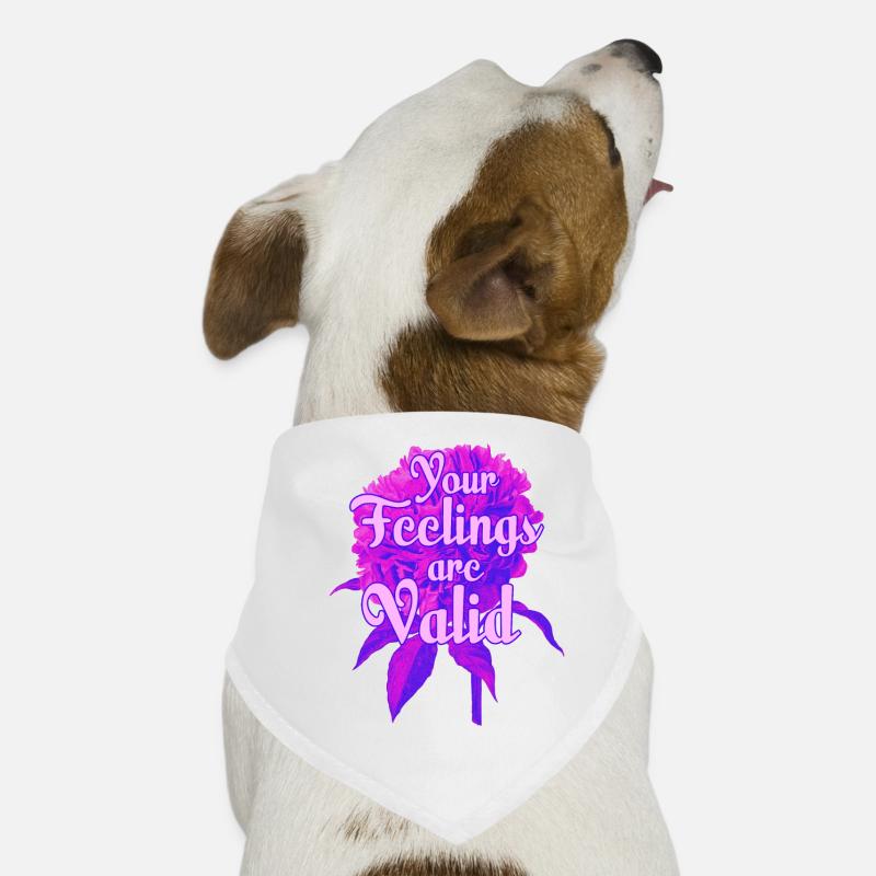 Vos sentiments sont valides Thérapie de l’anxiété et de la dépression Bandana pour chien